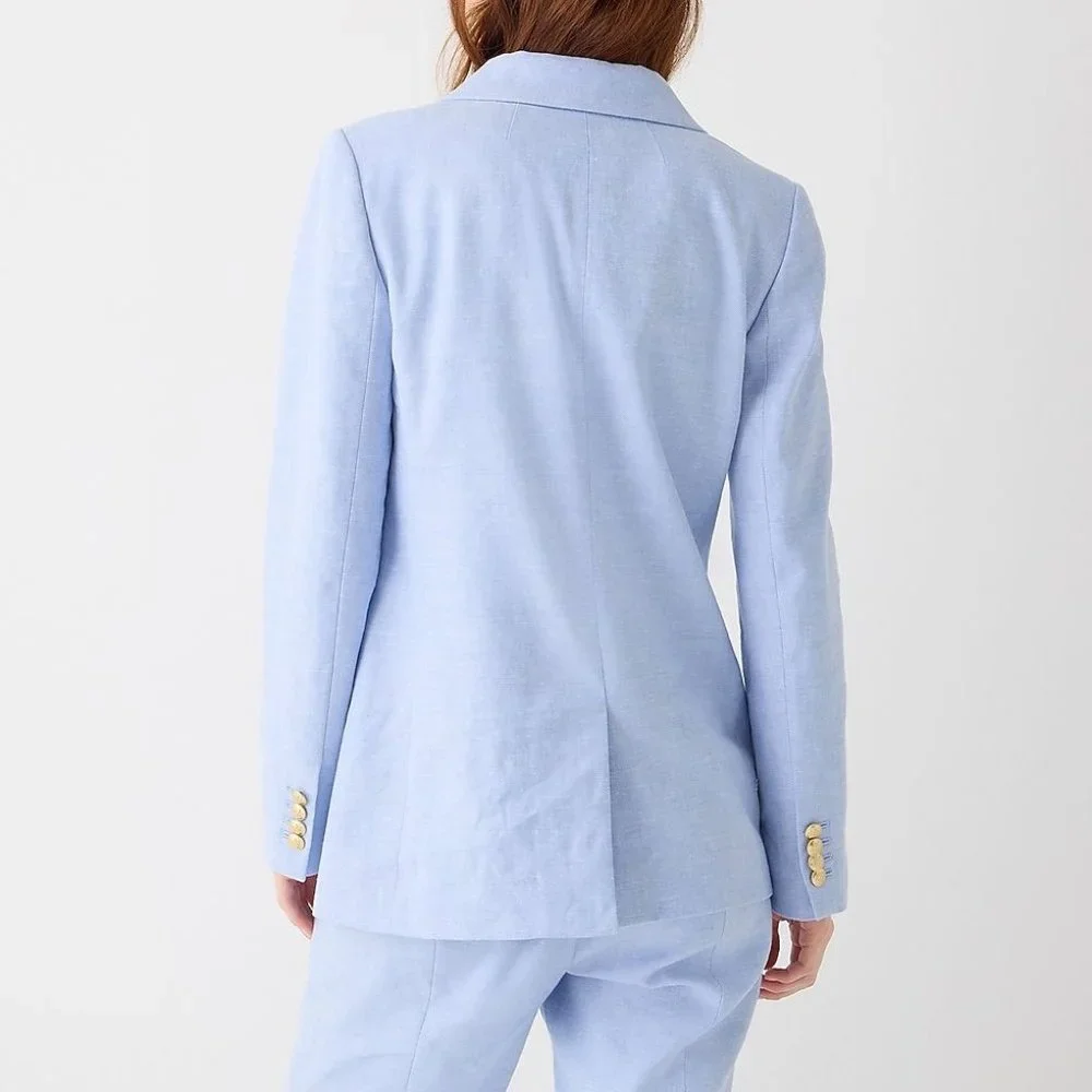 J. Crew Double-Breasted Bristol Linen Blazer**20 - Picture 5 of 5